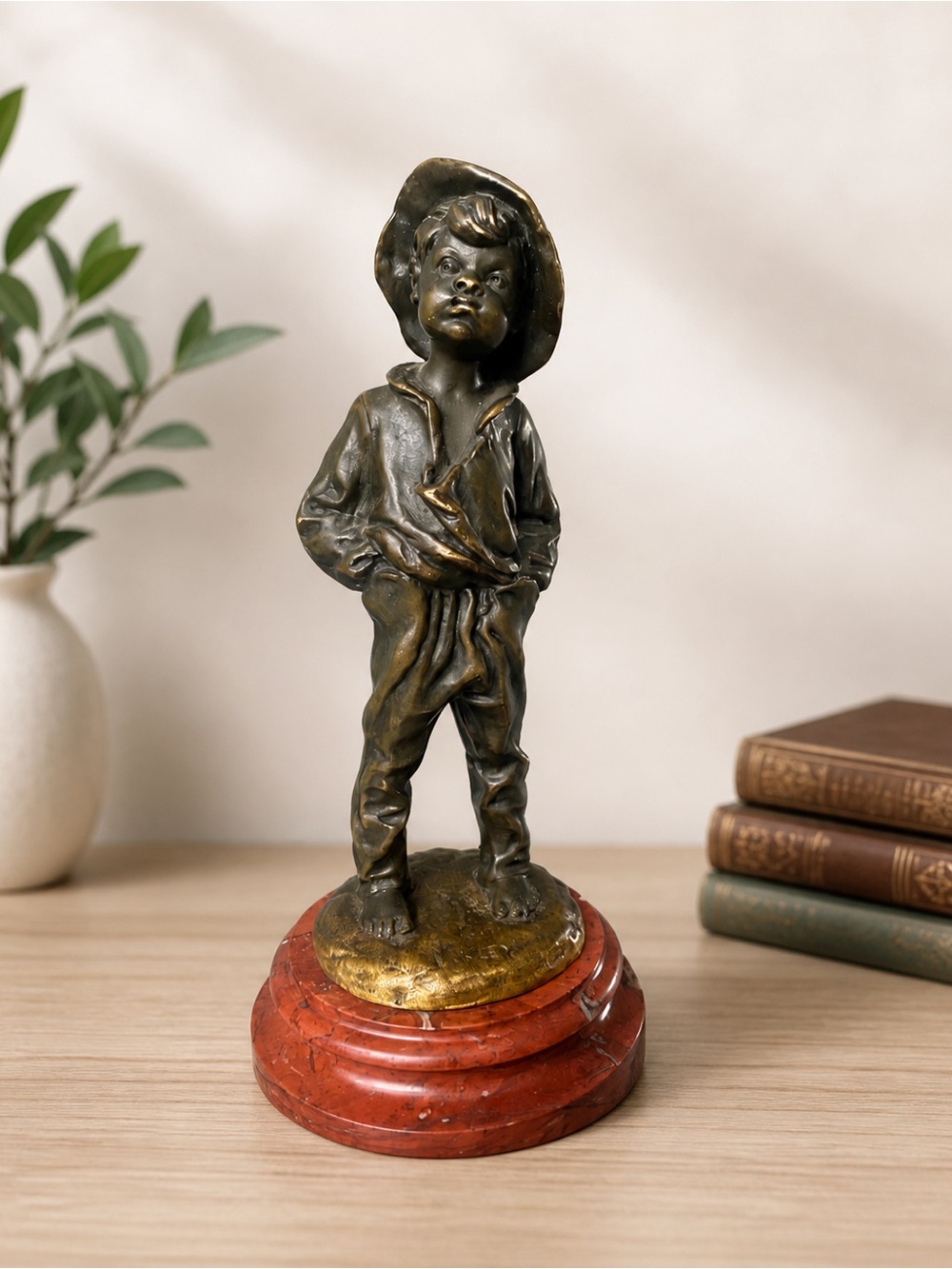 Antique Louis Kley “Jeunes Garçons” Bronze Sculpture – French 19th Century